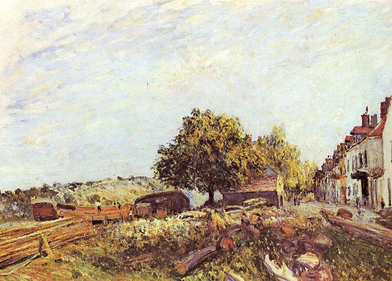 Alfred Sisley Saint-Mammes am Morgen